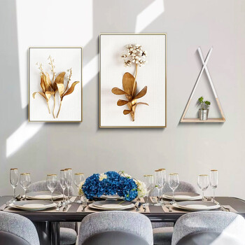 挂画时尚大气客厅玄关背景墙壁画创意组合 锦色花开-a款 整体组合1