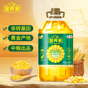 福临门 营养家 活粒鲜胚 玉米胚芽油 6.18L
