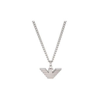 安普里奥阿玛尼emporioarmani阿玛尼个性时尚银色鹰标潮流项链男士单