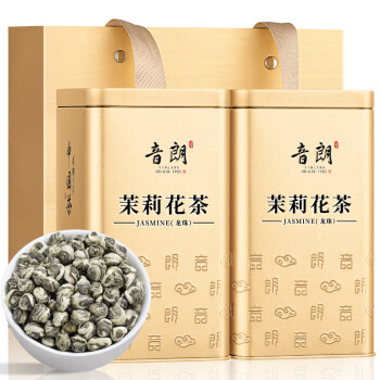 音朗茶叶2023新茶 茉莉花茶龙珠 特级十窨臻品嫩芽浓香型年货送礼300g