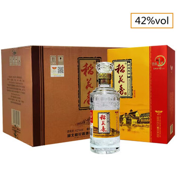 润华年稻花香珍品一号38度42度52度500ml4瓶整箱礼盒装纯粮食酒白酒