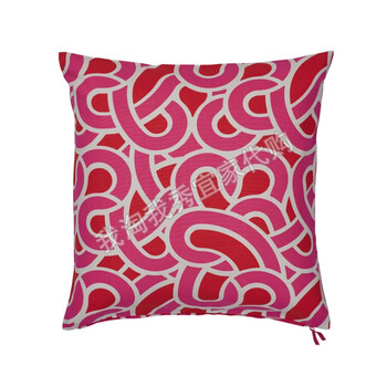 宜家国内代购索特恩垫套50x50厘米抱枕套靠垫套只是垫套亮粉色红色