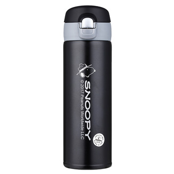 史努比保温杯 史努比 Snoopy 弹跳盖保温杯直饮不锈钢内胆茶壶男女学生时尚过滤车载办公室泡茶水杯子450ml 黑色dm 3013 行情报价价格评测 京东