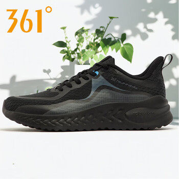 361男鞋运动鞋24年夏季新款361度男常规跑鞋曜石黑大学蓝39