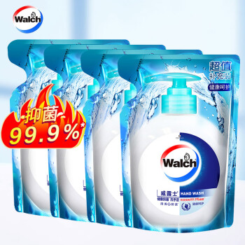 威露士（Walch）健康抑菌洗手液儿童袋装补充装 健康呵护525ML*4袋