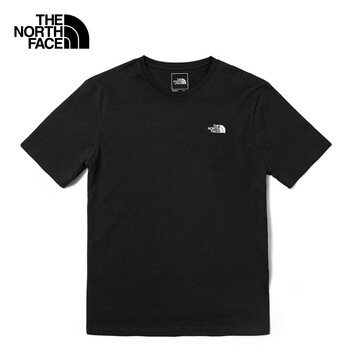 北面(The North Face)户外运动T恤春夏圆领透气印花短袖上衣女半袖 8AVE JK3 S