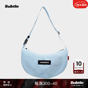Subtle EQUAL月牙包女运动斜挎包男潮牌单肩包休闲时尚挎包通勤背包 POLAR BLUE 极地蓝