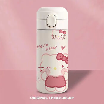 云诚雅漫hallokitty保温杯可爱凯蒂猫女生高颜值大容量小巧轻便携带