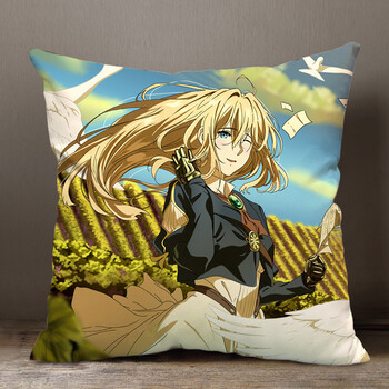 薇尔莉特抱枕紫罗兰永恒花园周边薇尔莉特抱枕被子两用沙发汽车靠垫