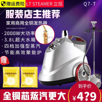 立挺 （LT STEAMER）家电 Q7-T大功率2000W商家用全铜芯发热器婚纱服装店强力蒸汽挂烫机有防干烧过热 银灰色