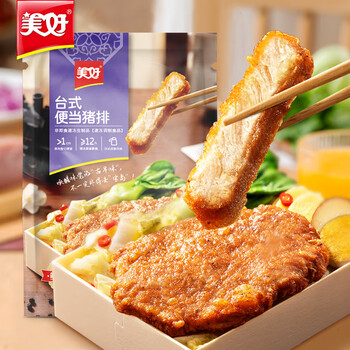 美好【69元任选6件】小酥肉空气炸锅半成品预制菜火锅食材 美好台式便当猪排儿童猪排100g*2袋
