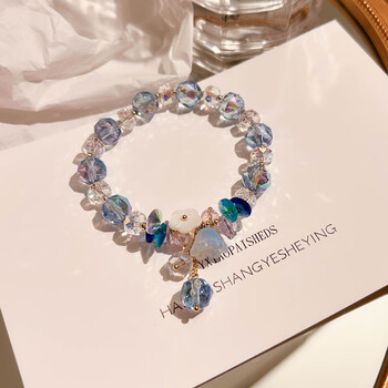 手链女设计感手饰品花朵水晶石头手串女同学闺蜜 图片款【图片 价格