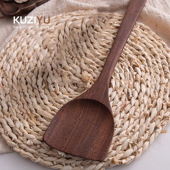 筷之语鸡翅木锅铲 家用无漆无蜡加长防烫 炒菜木铲子 不粘锅专用炒菜铲