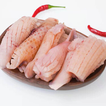 利妙财风无冰新鲜牛角花鱿鱼耳花鱿鱼鲜冻牛角花海鲜冷冻量大火锅烧烤