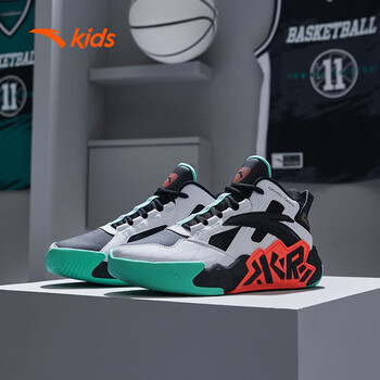 安踏儿童篮球鞋2023男大童鞋水泥氪星革面户外运动鞋a312331112