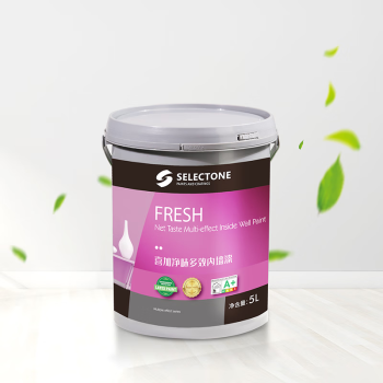 喜加漆(Selectone) 加拿大喜加净味多效内墙漆  乳胶漆 水性油漆涂料 5L（新老包装随机发货）