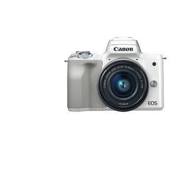 佳能(canon) 佳能m50二代 微单相机 2代相机 自拍美颜微单套机 白色