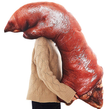 网红同款大猪蹄子抱枕创意仿真抖音毛绒玩具猪蹄抱枕