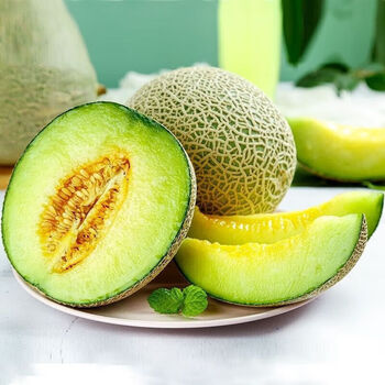 CLCEY海南 冰淇淋 玫珑网纹瓜 甜瓜  包装随机发 拍2份合发一箱 网纹瓜+ 4.5斤 装（净重4-4.25斤 2-3个*