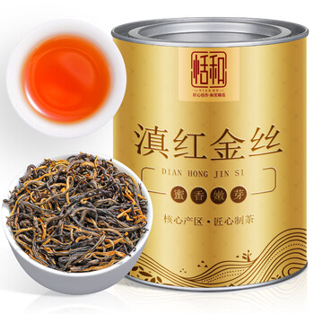 恬和 茶叶滇红茶滇红金丝 2025特级蜜香型凤庆古树嫩芽新茶耐泡罐装