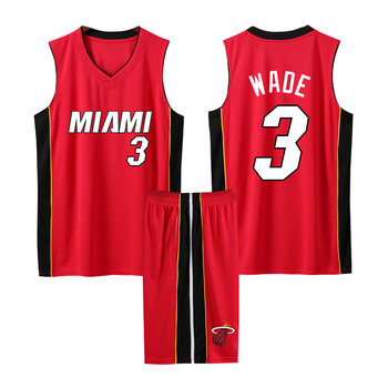 热火队球衣韦德 3号韦德球衣短袖詹姆斯6号22巴特勒迈阿密篮球服套装