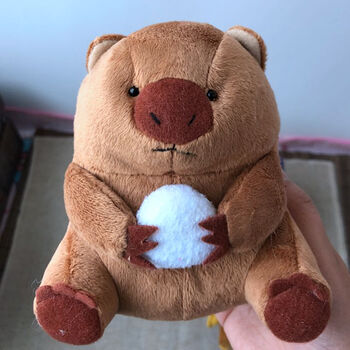 笔袋毛绒袋熊家族笔袋卡包袋獾袋熊考拉鸭嘴兽文具袋不是仿货 考拉