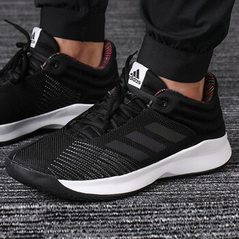 运动鞋高帮实战训练场上防滑缓震耐磨篮球鞋 bc0997/低帮 adiwear外底