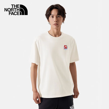 北面(The North Face)短袖T恤 8CSY沙丘白男款 2XL