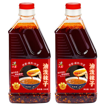 六婆 特色调料 油泼辣子 200g*2瓶