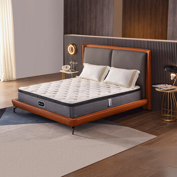 席梦思进口乳胶床垫 静音独立袋装弹簧1.8x2米双人床垫 新泰坦