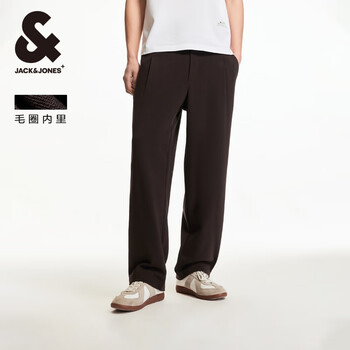 杰克·琼斯(JACK&JONES)25年男装直筒运动裤男士松紧腰休闲裤宽松卫裤潮流裤子春夏季薄款 E11巧克力蛋糕常规 33 180