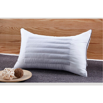 荞麦羽绒棉枕芯 枕头药枕保护颈部枕 白色 40*70