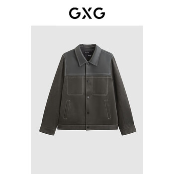 GXG pu皮夹克拼接外套 GED12120644