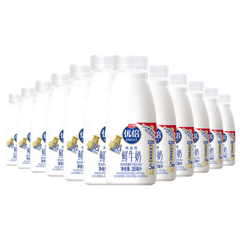 光明优倍高品质鲜牛奶185ml*12瓶学生营养早餐新鲜牛奶 源头直发 包邮