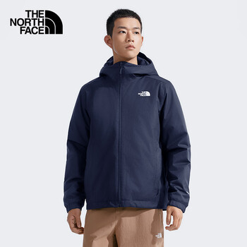 The North Face北面防水棉服男外套户外保暖棉夹克89TH 蓝色/JRQ L