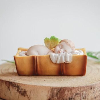 【品质好货】moe doll萌太奇娃娃装饰品可爱仿真婴儿睡觉迷你宝宝创意