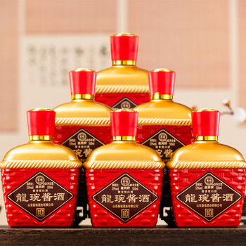龙琬53度500ml龙琬酱酒10酱香型白酒高度坤沙大曲纯粮固态酿造优级 53度 500mL 6瓶