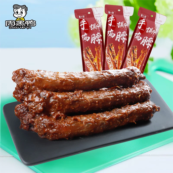 周黑鸭(ZHOUHEIYA)周小伴系列手撕鸡脖单根装40g 周小伴黑鸭味 40g*1袋