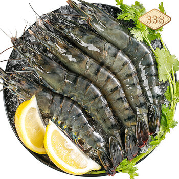 万景 338 臻选黑虎虾 1kg(净重)  /盒