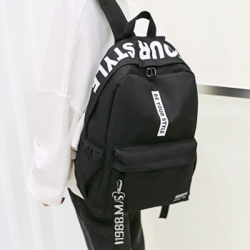 Landcase1810黑色书包：时尚设计，舒适背负，成为你的旅行伴侣