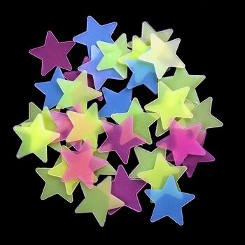 夜光星星墙贴3d立体卧室墙壁装饰品宿舍贴画创意发光荧光贴纸 4.