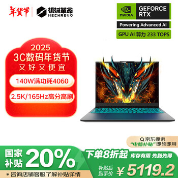机械革命蛟龙16K（R7-8745H RTX4060 16G 1T）
