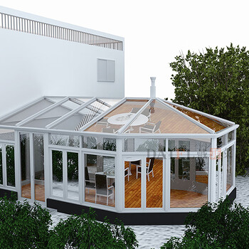 欧式罗马柱钢结构阳光房别墅封阳台断桥铝合金门窗露台保温隔热隔音中空钢化夹胶玻璃花房屋顶庭院天井定制铝合金型材150框架 图片价格品牌报价 京东