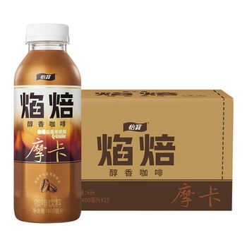 怡宝焰焙摩卡咖啡饮料400ml*15瓶整箱装