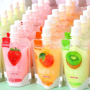 大礼包可吸果冻布丁 30袋 【巨划算80%客户选择】 草莓 猕猴桃 橙子