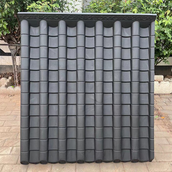 仿古瓦树脂瓦小瓦一体瓦围墙瓦门头瓦中式仿古瓦雨棚塑料瓦装饰瓦