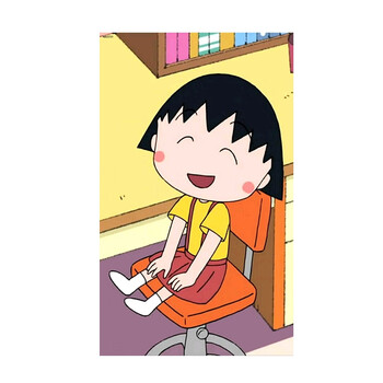 居梦坞樱桃小丸子少女心儿童卡通动漫卧室海报经典80后怀旧动画片海报