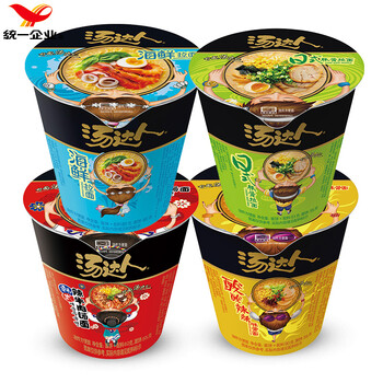 【优选好物】统一汤达人方便面韩式辣牛肉泡面日式豚骨拉面杯装速食