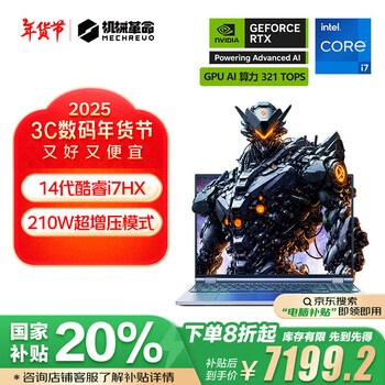 机械革命【国家补贴20%】耀世16Pro14代酷睿i7 游戏笔记本电脑（i7-14650HX 32G 1T RTX4070 2.5K灰）
