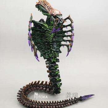 可动人偶玩具母后 neca 异形蛇